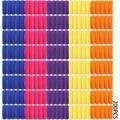 200-piece high-elastic hair ties set in assorted vibrant colors for women and girls - Bright Color Mixed (MS6899-1)