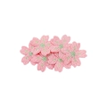 Fermagli per capelli ricamati a fiori di ciliegio rosa con motivi floreali - Rosa (MC6812)