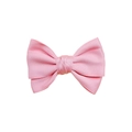 Barrette à cheveux élégante faite main avec nœud rose pâle et texture soyeuse - Rose rosé