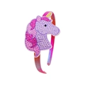 Rosa-lila Einhorn Haarreif mit glitzernden Strasssteinen für Mädchen und Kinderpartys - Einhorn