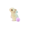 Pince à cheveux lapin à paillettes avec dégradé coloré et queue en pompon violet - Dégradé (MC1576)