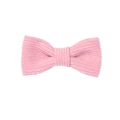 Pink corduroy bow hair clip for babies and children with soft ribbed fabric texture - Anna Pink