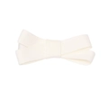 Charming cream white cotton bow hair clip for infants with elegant fabric texture - - / Creamy White (MC1199)