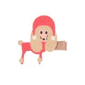 Fermaglio per capelli barboncino glitterato con cappello di Babbo Natale per bambine - Stile Barbone (MC1155)
