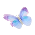 Barrette papillon féerique dégradé violet et bleu avec des paillettes argentées - Paillettes Dégradé Violet Bleu (MC1330)