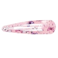 Pink BB hair clip with purple butterfly prints for kids candy colored hair accessories - Little Butterfly Style (MC2147) / Pink