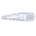 Light blue teardrop hair clip with rainbow and cloud patterns for children - Rainbow Cloud Style (MC2153) / Blue