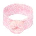 Fascia per neonati rosa a fiori con nodo a ciambella e tessuto molto elastico - Floreale Rosa Chiaro (MB2819)
