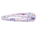 Cute sky blue snap hair clip with colorful butterfly patterns for kids and girls - Little Butterfly Style (MC2154) / Blue