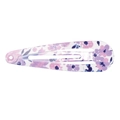 Waterdrop hair clip with purple and pink floral pattern for kids hair styling - Little Flower Style (MC2164) / Purple