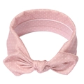 Pink polka dot baby headband with cute bowknot design for infant girls accessory - Shell Pink Polka Dot