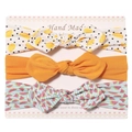 Lot de 3 bandeaux bébé avec nœuds aux motifs citron, orange et pastèque - Style MS2060