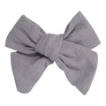 Klassische graue Schleifen-Haarspange für Mädchen mit hochwertiger Baumwoll-Textur - Gray Style