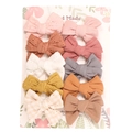 10-teiliges Haarspangen-Set für Mädchen mit Spitzenstickerei und Baumwollschleifen - Komplettes Sortiertes Set Modell