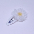 Fermaglio per capelli a margherita all'uncinetto fatto a mano per neonate e bambine - Stile Fiore in Lana all'Uncinetto (MC3327)