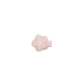 Fermaglio per capelli a fiore rosa ricamato con nastro per bambine - Piccoli fiori ricamati