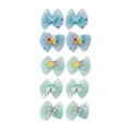 Set of 10 cute mesh butterfly hair clips for girls with blue stars and rainbow decor - Style A Mesh Butterfly Set