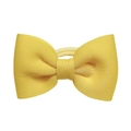 Bright yellow bow hair band for babies made of soft knitted fabric and nylon - Bright Yellow (MT3384)