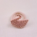 Elastico per capelli a cigno rosa per bambine con strass brillanti e alta elasticità - Cigno Oro Champagne (MT029)