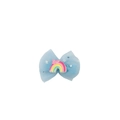 Fermaglio per capelli in tulle azzurro con arcobaleno e farfalla per bambine - Arcobaleno in Rete