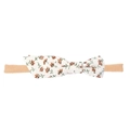 Bandeau bébé avec nœud en coton à fleurs et élastique en nylon sans couture - MB2635 Souci