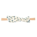 Bandeau bébé avec nœud floral bleu et élastique en nylon souple couleur chair - MB2636 Jasmin Bleu