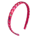 Cerchietto rosa glitterato con motivi a cuori colorati per bambine e ragazze - Stile Cuore Colorato Rosa Pesca (MH3364)