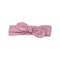 Light purple baby bow headband with glitter dots for infants and toddlers - Light Purple Rhinestone Style (MB5162)