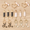 Set de dijes médicos de esmalte con gorro de enfermera y jeringuilla para joyería DIY - Mezclado