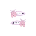 Roze balletschoen haarspeldjes met glitters en zijden strikjes voor meisjes - Dansschoenen (MC5260)