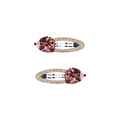 Barrettes hérisson scintillantes à paillettes avec cadre doré pour petites filles - Petit Hérisson (MC5268)