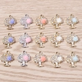 Set di ciondoli Albero della Vita con strass e piccole rose per creazione di gioielli - Multicolore