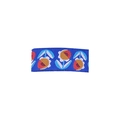 Blue fabric hair clip for girls featuring intricate embroidered floral patterns - Blue Embroidered Flower (MC5200)