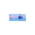 Cute nautical embroidery hair clip featuring whales and anchors for young girls - Light Blue Ocean Whale Anchor (MC5209)