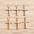 Minimalistische Gold und Silber Kreuzanhänger für DIY Schmuckherstellung Zubehör Set - Mehrfarbig