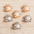 DIY Muschel-Perlenanhänger in Gold und Silber für sommerlichen Strand-Schmuckbau - Gold Silber Muschel Künstliche Perle Gemischt (YD547hunse) / 10er Pack / Mehrfarbig