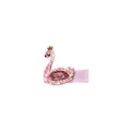 Barrette cygne pailletée rose pour enfants avec couronne dorée et ruban protecteur - Cygne