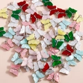 Ciondoli a farfalla in resina colorata con effetto perlato per creazione gioielli fai-da-te - Motivo Conchiglia Colori Misti (YD979hunse)