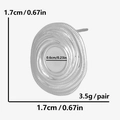 Dettaglio degli orecchini a spirale argento con indicazione del diametro di 1,7cm - Stile Argento (D416-S)