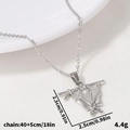 Dettagli della collana con ciondolo a pipistrello argento con dimensioni e peso di 4,4g - Argento