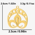 Moon Phase Floral Style (S2185) / Gold