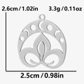 Moon Phase Floral Style (S2185) / Steel