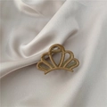 Elegante pinza per capelli con grana di legno a forma di corona per acconciature - C1.4 Forma di Corona