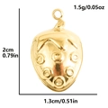 Pendentif fraise en acier inoxydable 304 doré pour la création de bijoux DIY - Style Fraise (S2459-G) / Or