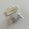 Transparent and smoke grey jelly plastic mini claw clips with bow design in gift packaging - Bowknot Gray and Transparent
