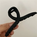 Pinza para el pelo negra mate con diseño cruzado para peinados recogidos elegantes - Negro