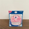 Five-piece set of seamless elastic hair ties in pink and blue pastel colors - Set of 5 / Navy Blue