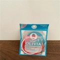 5-pack upgraded seamless hair elastics in pink, blue and red ice cream colors - Blue