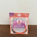 5-piece set of durable seamless hair elastics in purple, pink and orange colors - Orange Pink