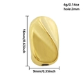 Onregelmatige gouden kraal van 304 roestvrij staal met 2mm gat voor DIY-sieraden - S2590 Spiraal Draai Stijl / Gatdiameter 2mm / Goud